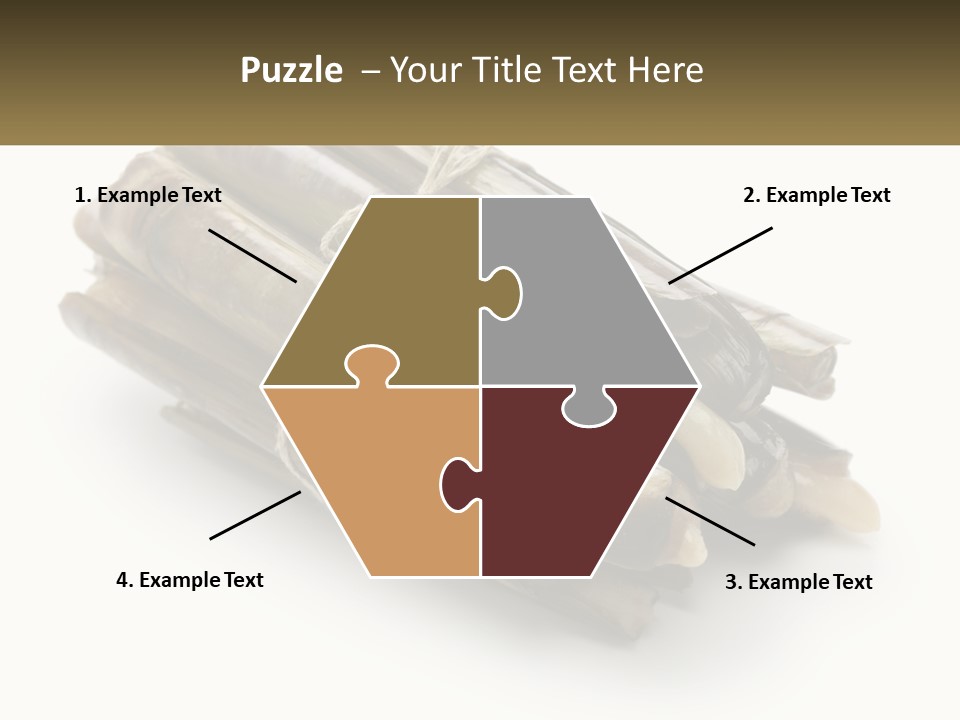 A Bunch Of Bamboo Sticks Tied Up To A White Background PowerPoint Template