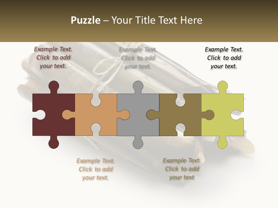 A Bunch Of Bamboo Sticks Tied Up To A White Background PowerPoint Template