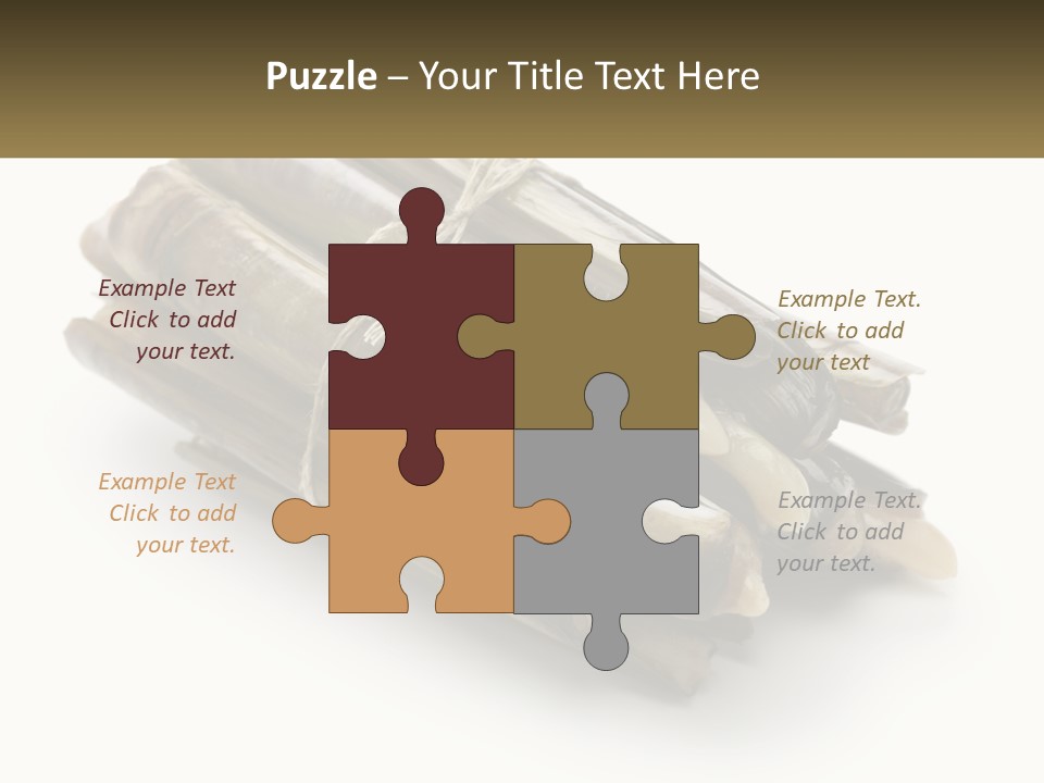 A Bunch Of Bamboo Sticks Tied Up To A White Background PowerPoint Template