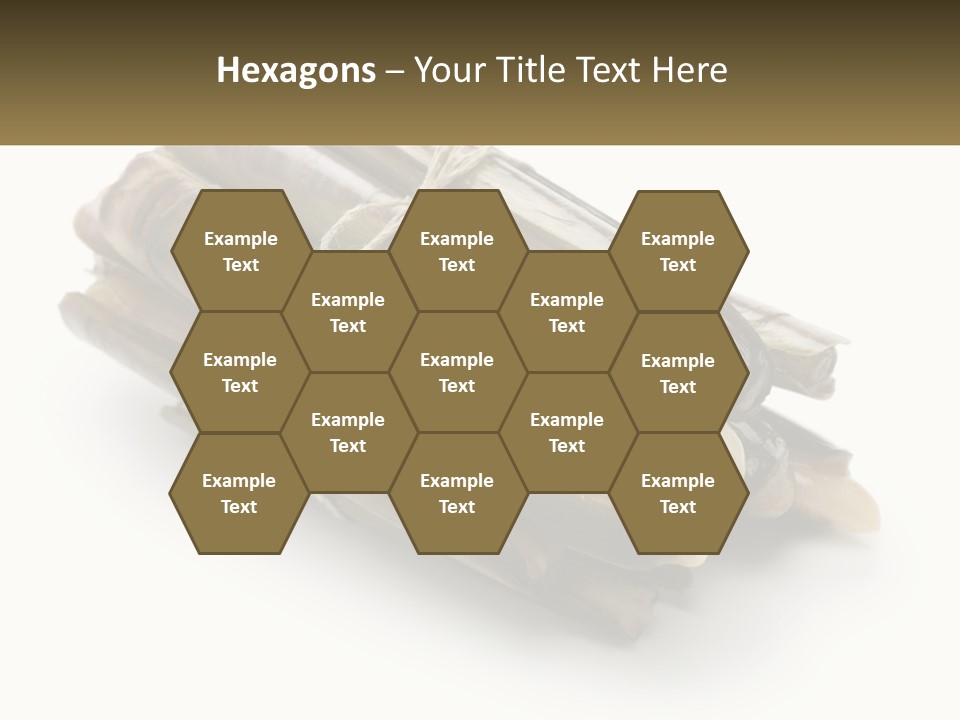 A Bunch Of Bamboo Sticks Tied Up To A White Background PowerPoint Template