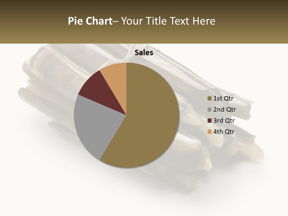 A Bunch Of Bamboo Sticks Tied Up To A White Background PowerPoint Template