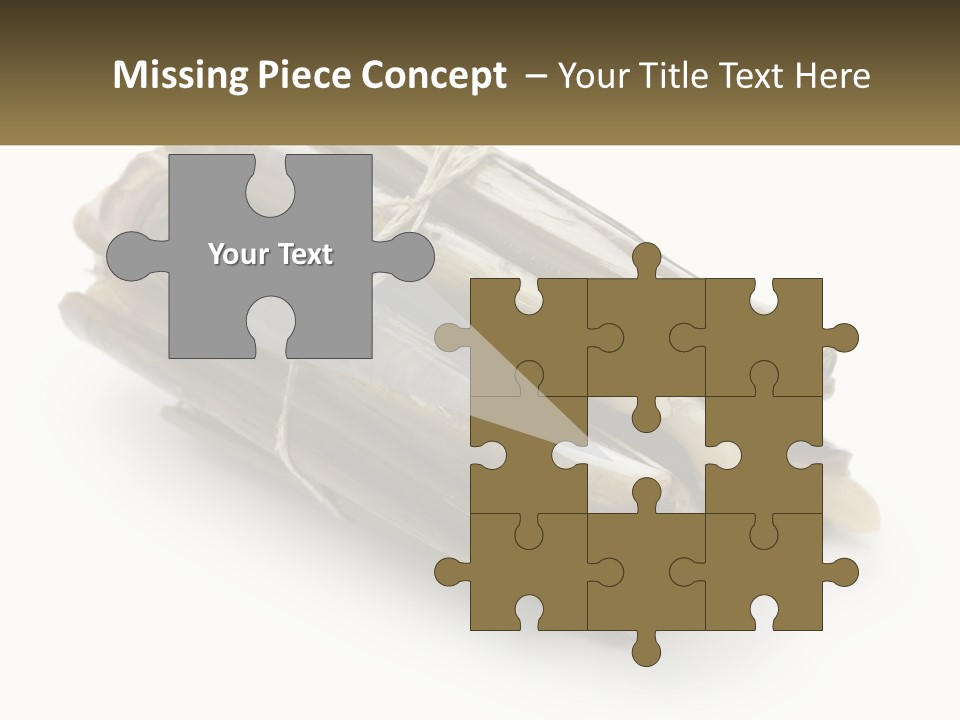 A Bunch Of Bamboo Sticks Tied Up To A White Background PowerPoint Template