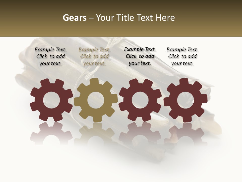 A Bunch Of Bamboo Sticks Tied Up To A White Background PowerPoint Template