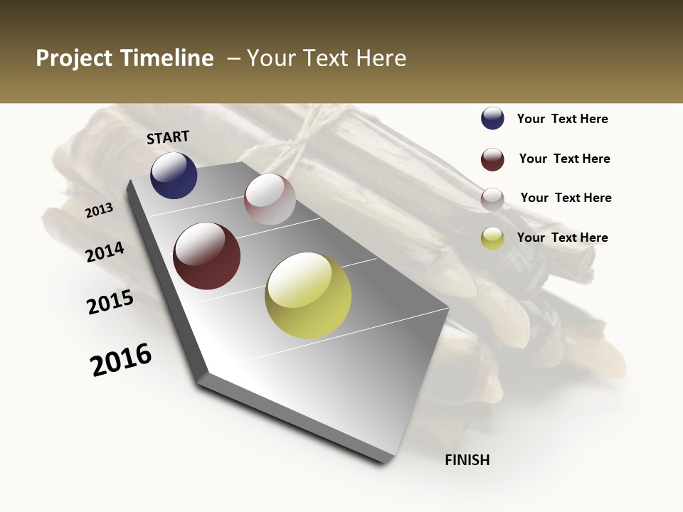 A Bunch Of Bamboo Sticks Tied Up To A White Background PowerPoint Template