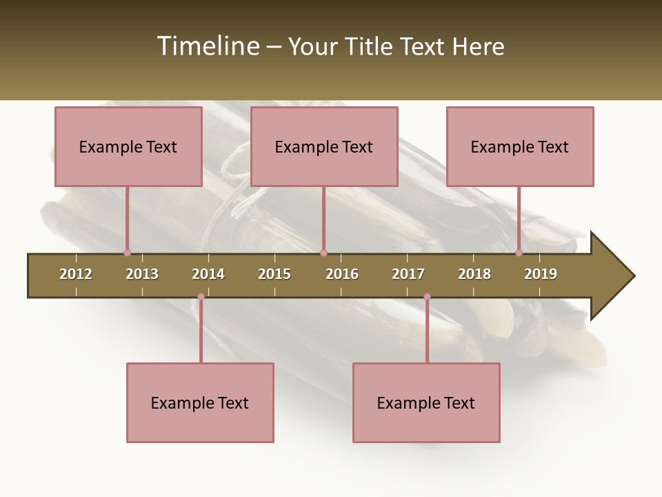 A Bunch Of Bamboo Sticks Tied Up To A White Background PowerPoint Template