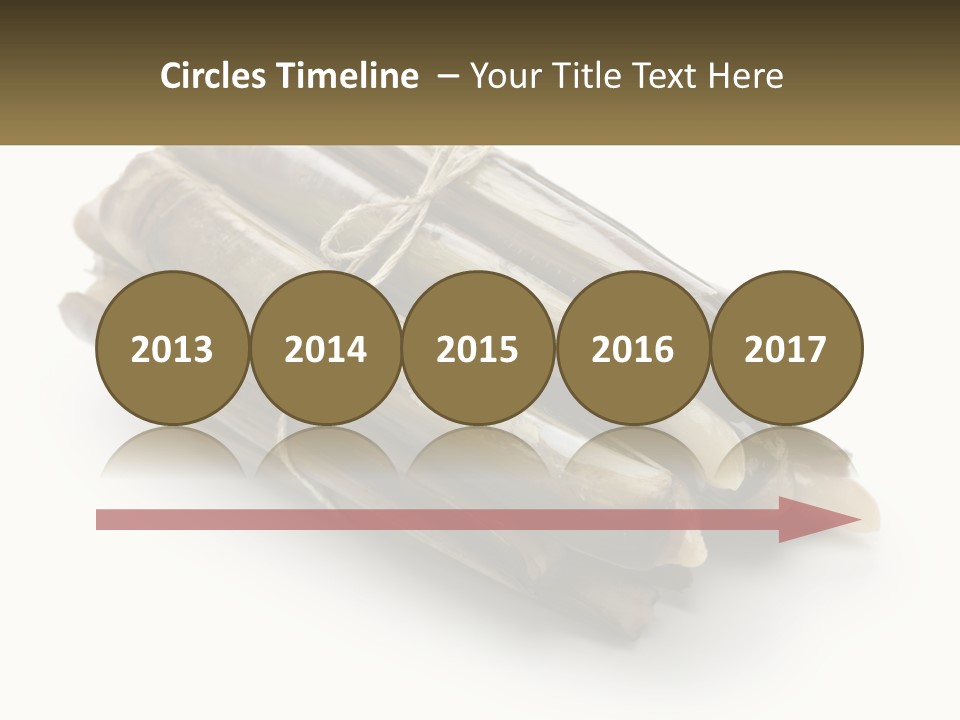 A Bunch Of Bamboo Sticks Tied Up To A White Background PowerPoint Template