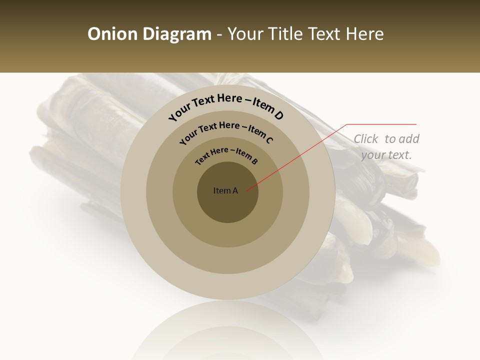 A Bunch Of Bamboo Sticks Tied Up To A White Background PowerPoint Template