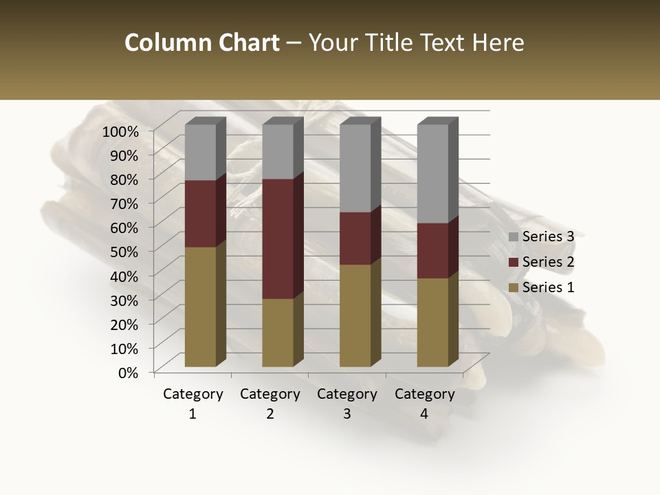 A Bunch Of Bamboo Sticks Tied Up To A White Background PowerPoint Template