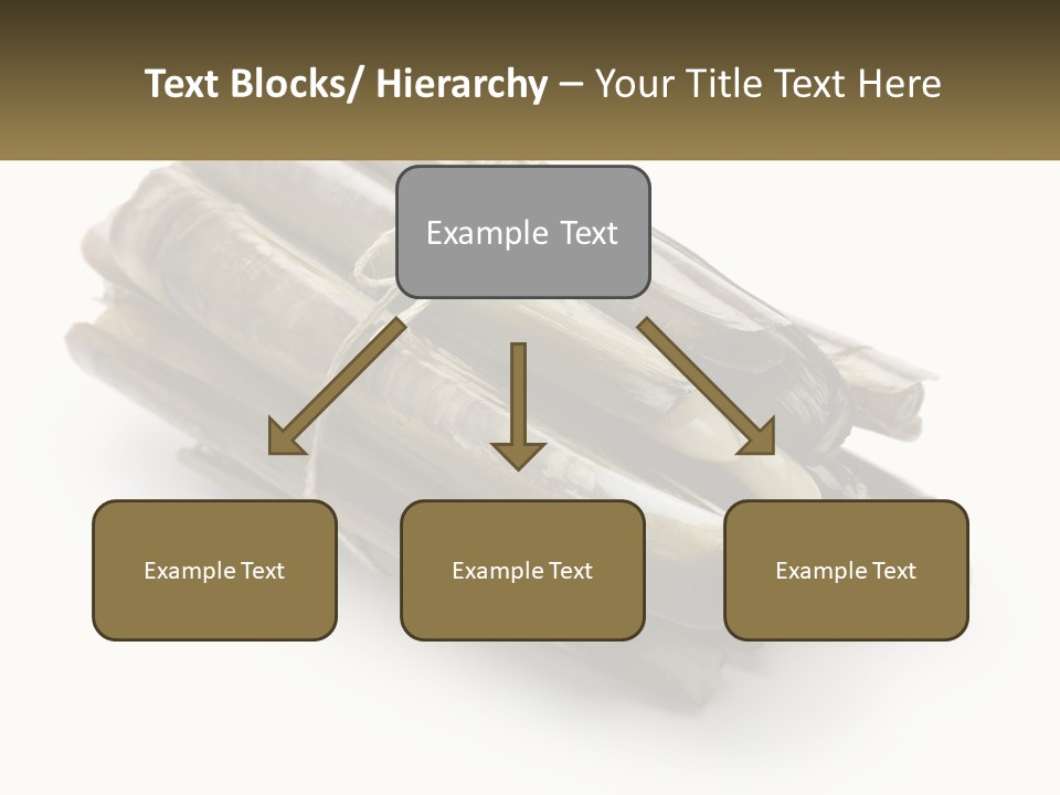 A Bunch Of Bamboo Sticks Tied Up To A White Background PowerPoint Template