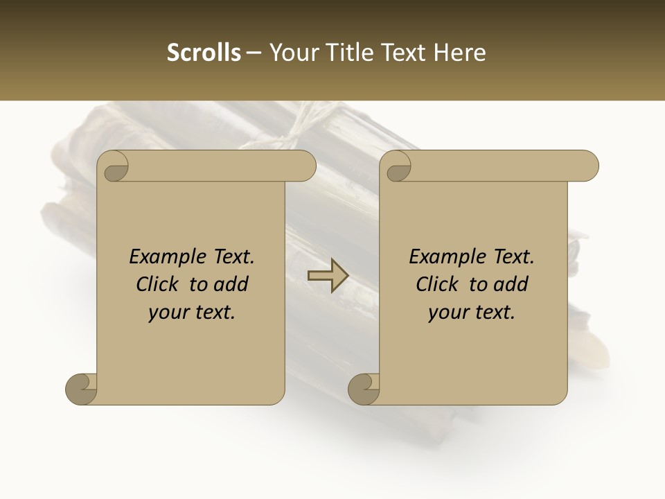 A Bunch Of Bamboo Sticks Tied Up To A White Background PowerPoint Template