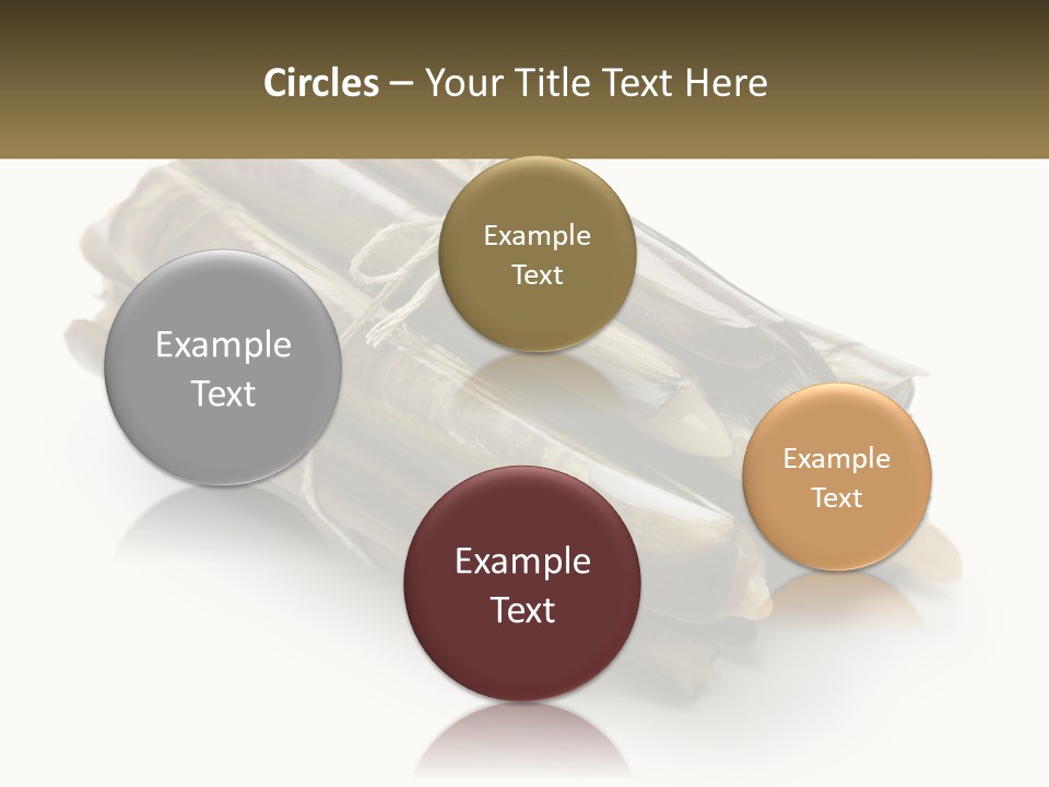 A Bunch Of Bamboo Sticks Tied Up To A White Background PowerPoint Template