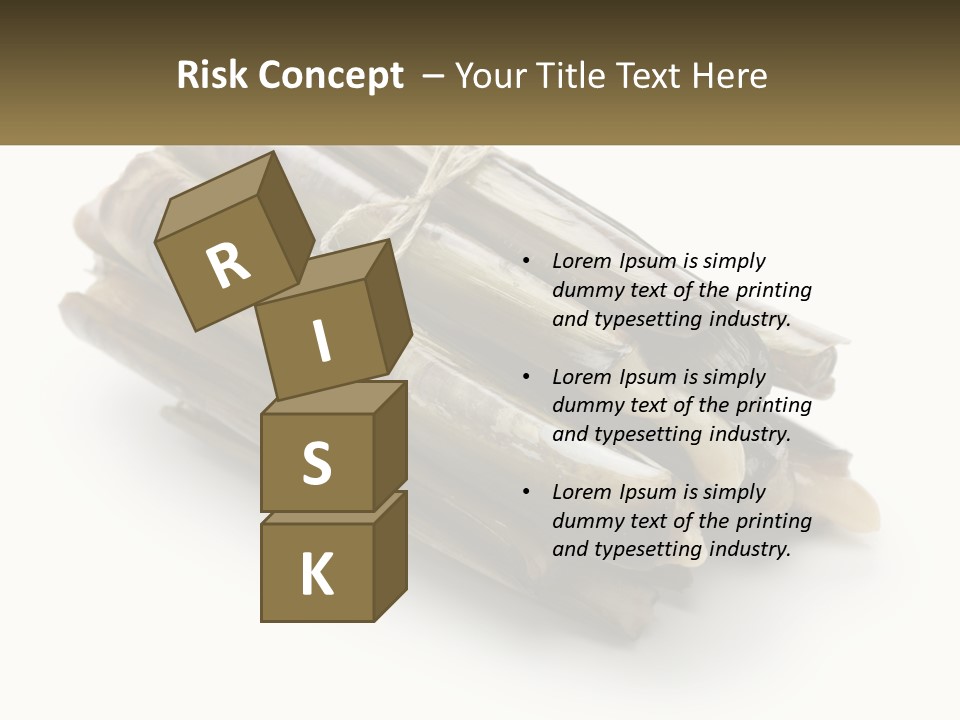 A Bunch Of Bamboo Sticks Tied Up To A White Background PowerPoint Template