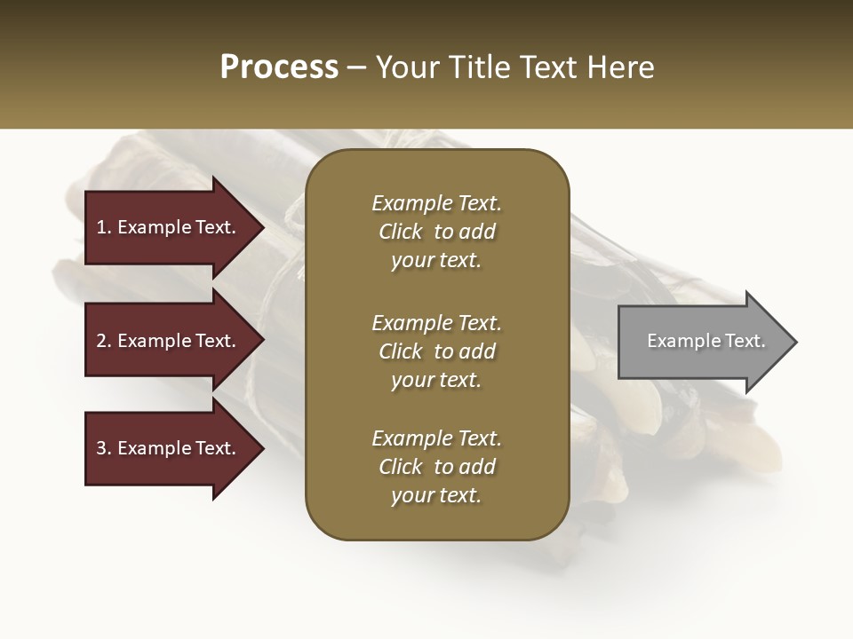 A Bunch Of Bamboo Sticks Tied Up To A White Background PowerPoint Template