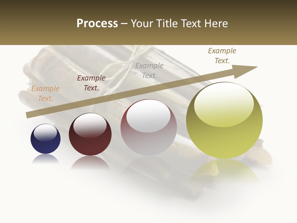 A Bunch Of Bamboo Sticks Tied Up To A White Background PowerPoint Template