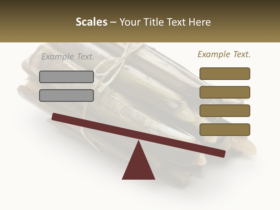 A Bunch Of Bamboo Sticks Tied Up To A White Background PowerPoint Template