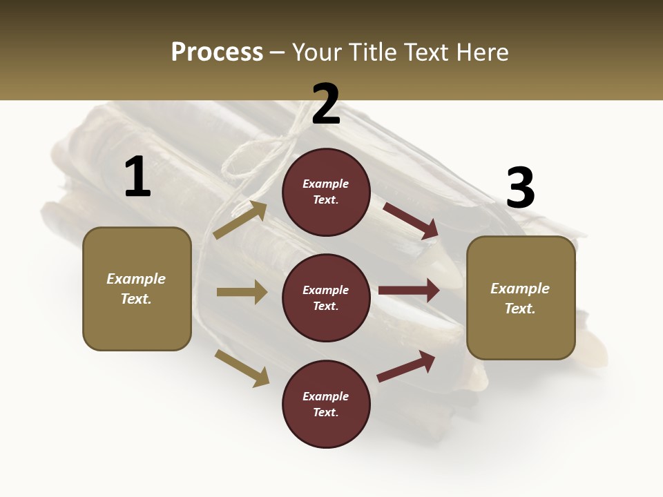 A Bunch Of Bamboo Sticks Tied Up To A White Background PowerPoint Template