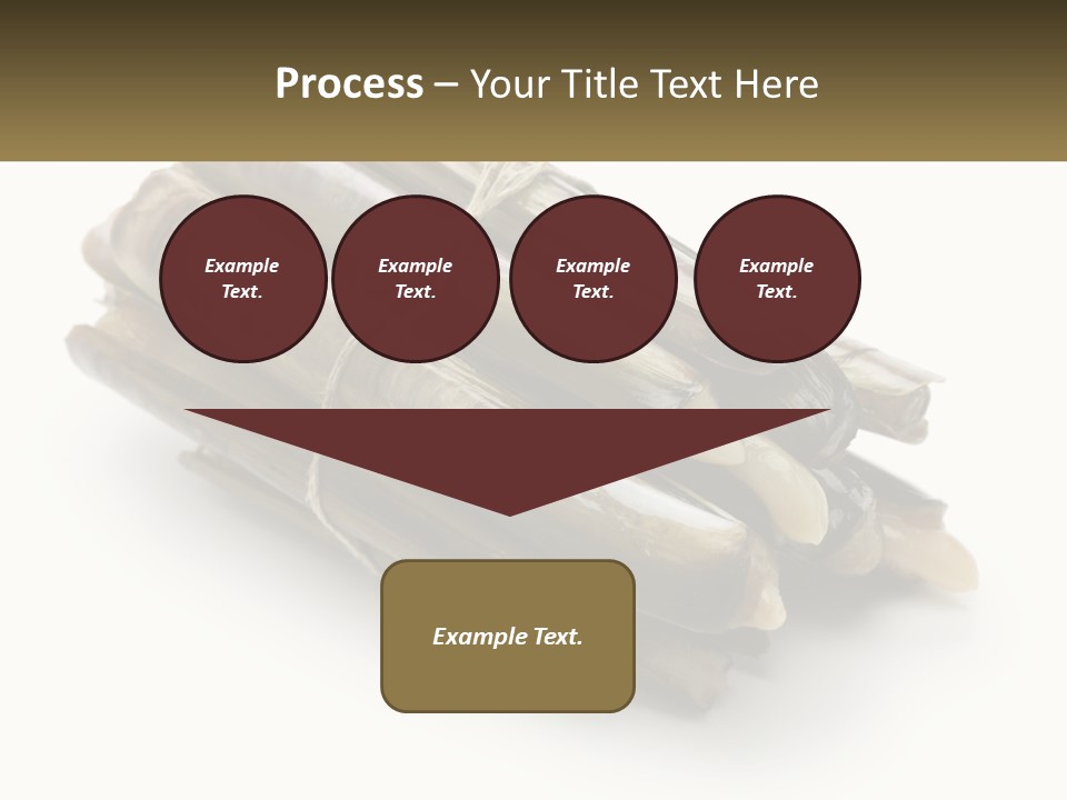 A Bunch Of Bamboo Sticks Tied Up To A White Background PowerPoint Template