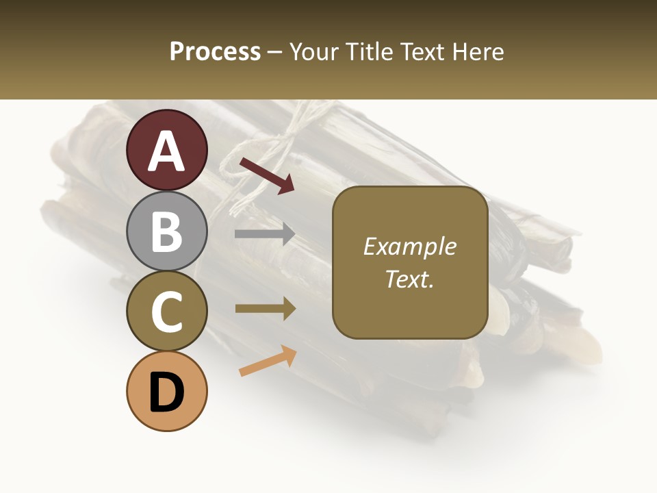 A Bunch Of Bamboo Sticks Tied Up To A White Background PowerPoint Template