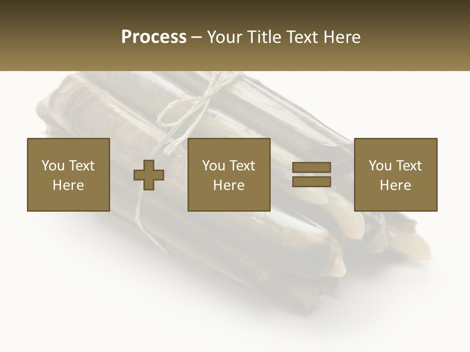 A Bunch Of Bamboo Sticks Tied Up To A White Background PowerPoint Template