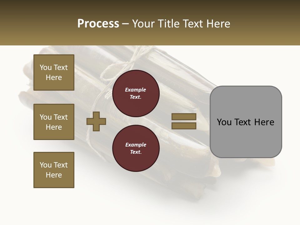A Bunch Of Bamboo Sticks Tied Up To A White Background PowerPoint Template