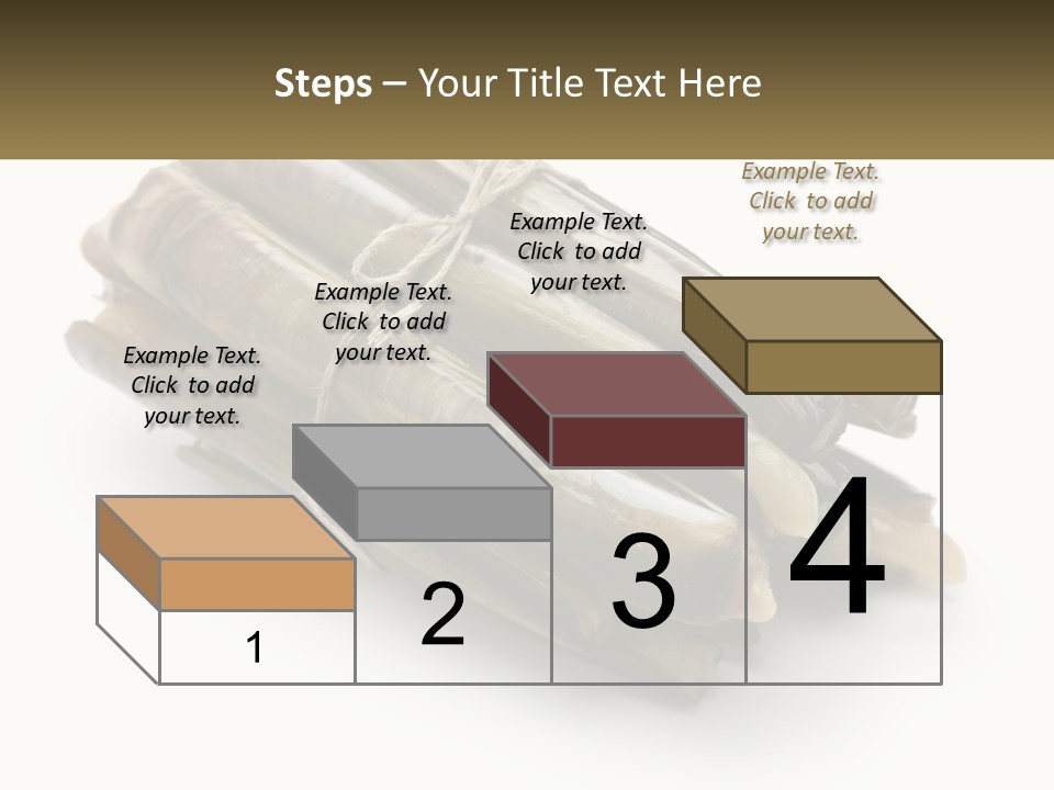 A Bunch Of Bamboo Sticks Tied Up To A White Background PowerPoint Template