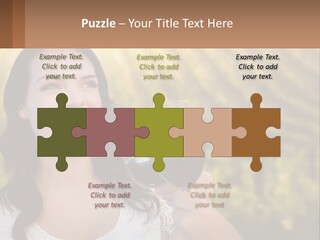 A Woman Holding A Glass Of Wine In Front Of A Vineyard PowerPoint Template