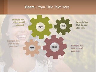 A Woman Holding A Glass Of Wine In Front Of A Vineyard PowerPoint Template