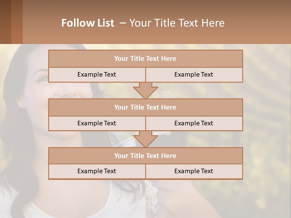 A Woman Holding A Glass Of Wine In Front Of A Vineyard PowerPoint Template