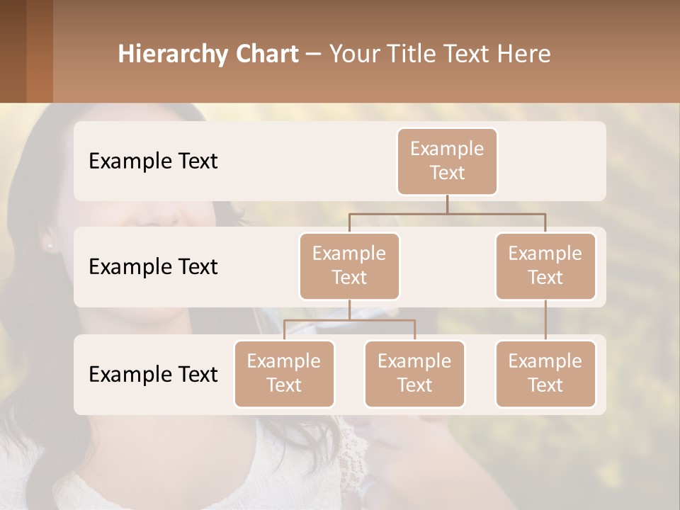 A Woman Holding A Glass Of Wine In Front Of A Vineyard PowerPoint Template
