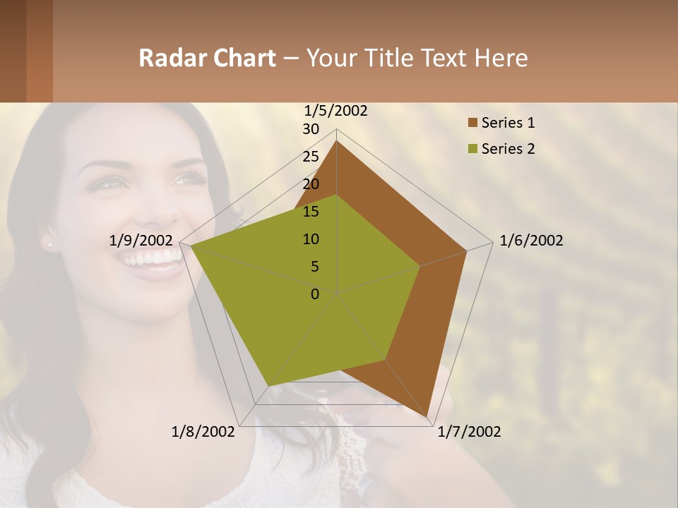 A Woman Holding A Glass Of Wine In Front Of A Vineyard PowerPoint Template