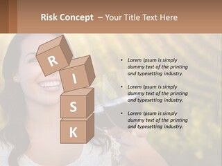 A Woman Holding A Glass Of Wine In Front Of A Vineyard PowerPoint Template