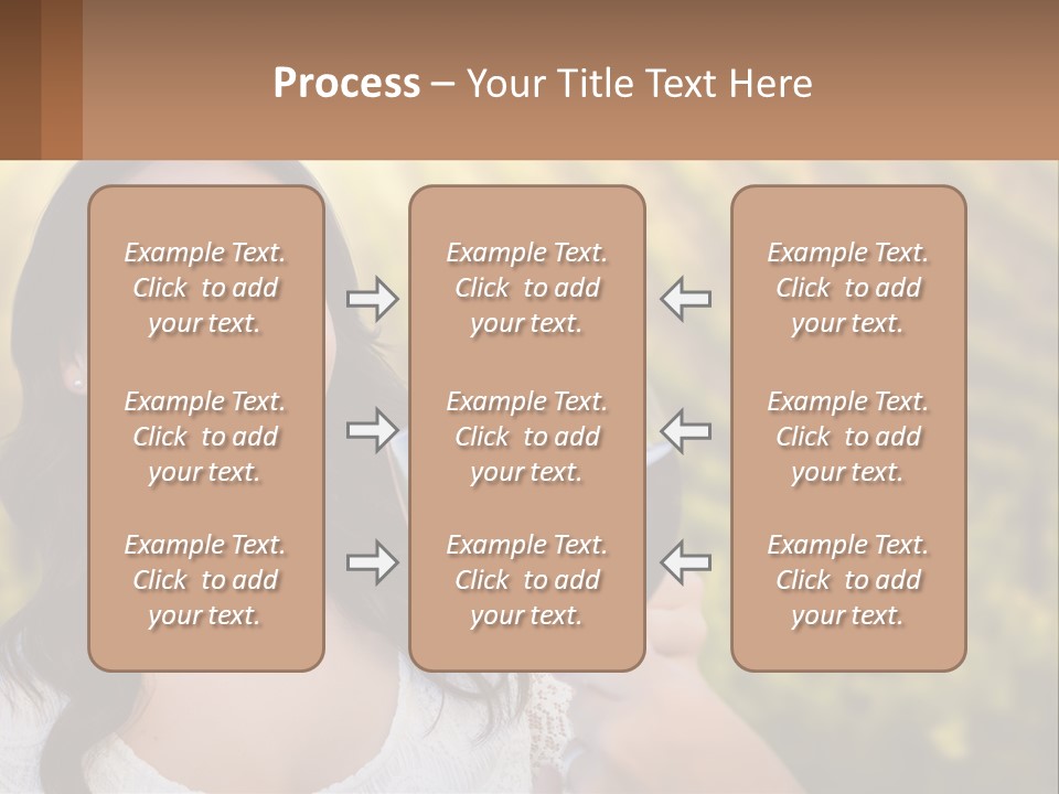 A Woman Holding A Glass Of Wine In Front Of A Vineyard PowerPoint Template