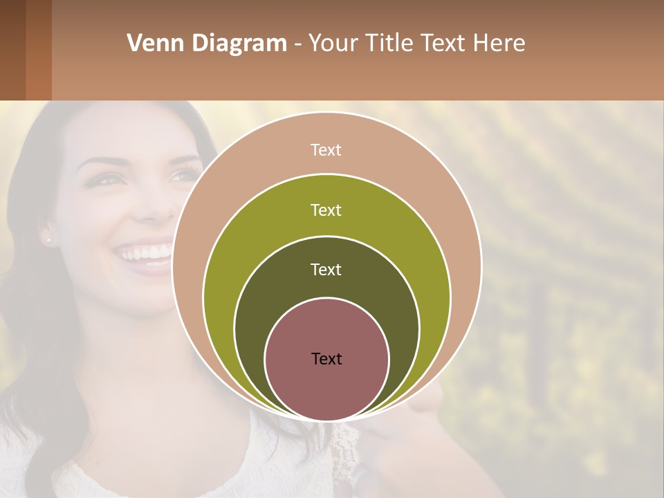 A Woman Holding A Glass Of Wine In Front Of A Vineyard PowerPoint Template