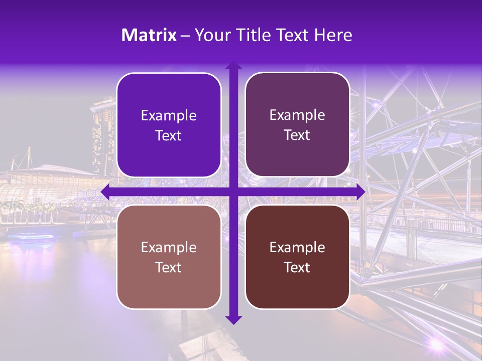 A Bridge That Is Over A Body Of Water PowerPoint Template