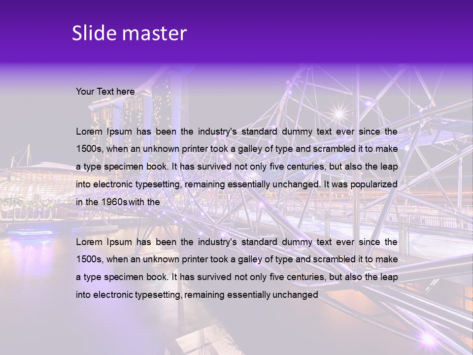 A Bridge That Is Over A Body Of Water PowerPoint Template