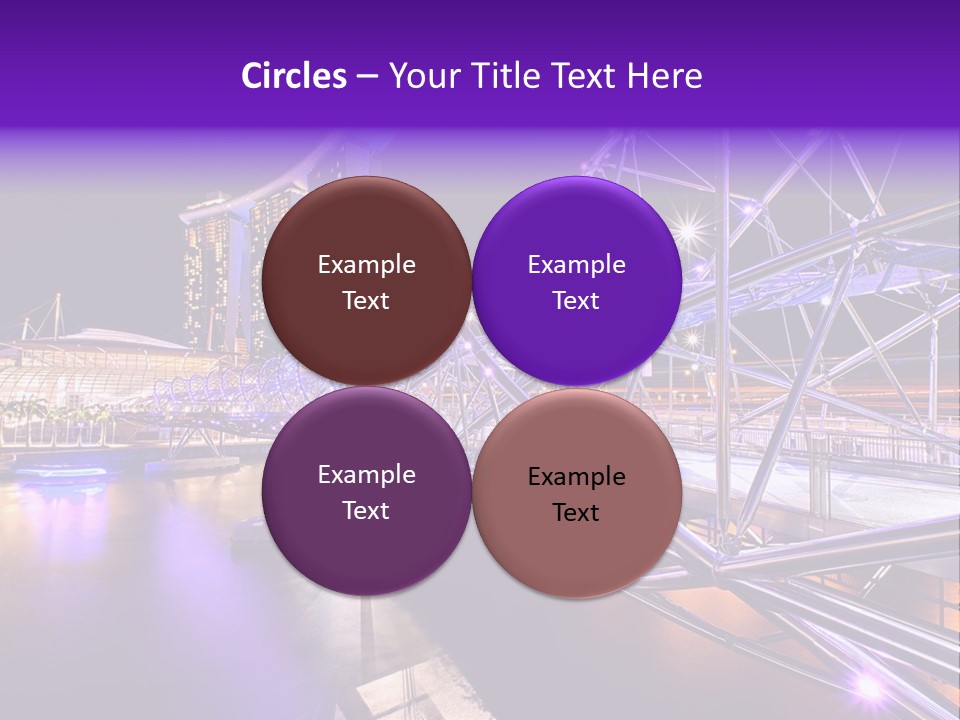 A Bridge That Is Over A Body Of Water PowerPoint Template