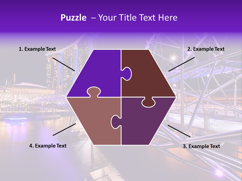 A Bridge That Is Over A Body Of Water PowerPoint Template