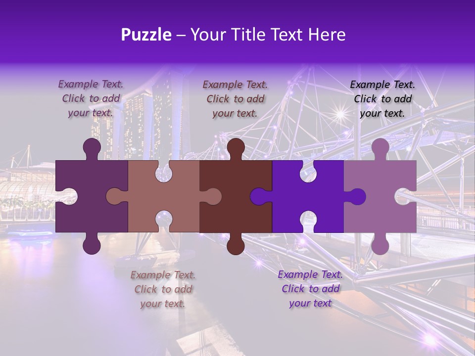 A Bridge That Is Over A Body Of Water PowerPoint Template