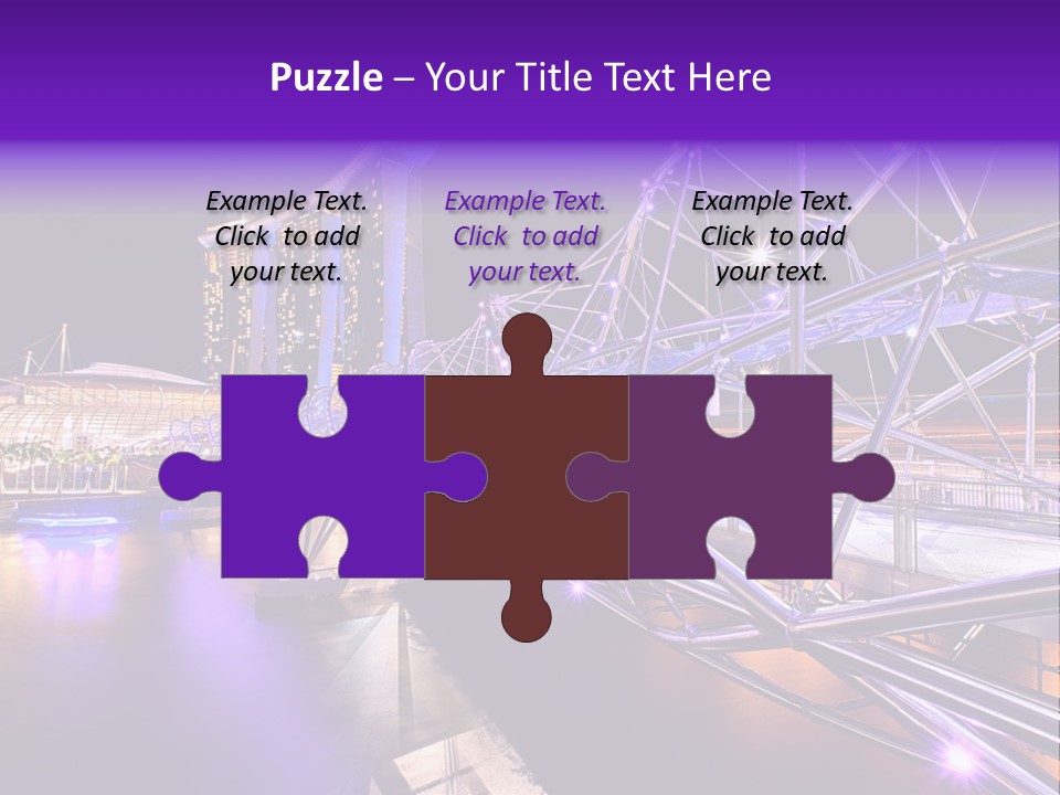 A Bridge That Is Over A Body Of Water PowerPoint Template