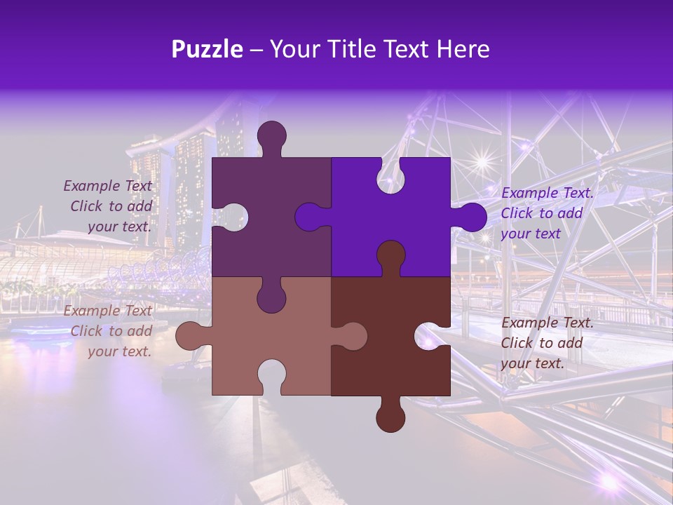 A Bridge That Is Over A Body Of Water PowerPoint Template