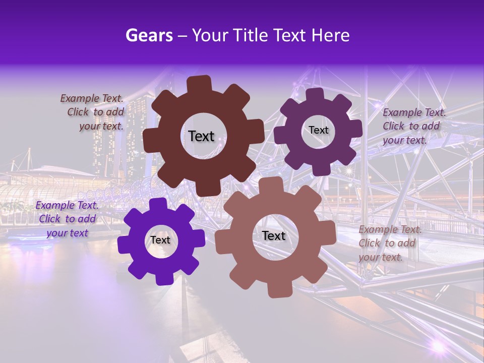 A Bridge That Is Over A Body Of Water PowerPoint Template