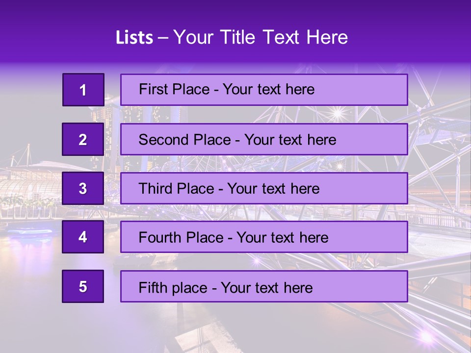 A Bridge That Is Over A Body Of Water PowerPoint Template