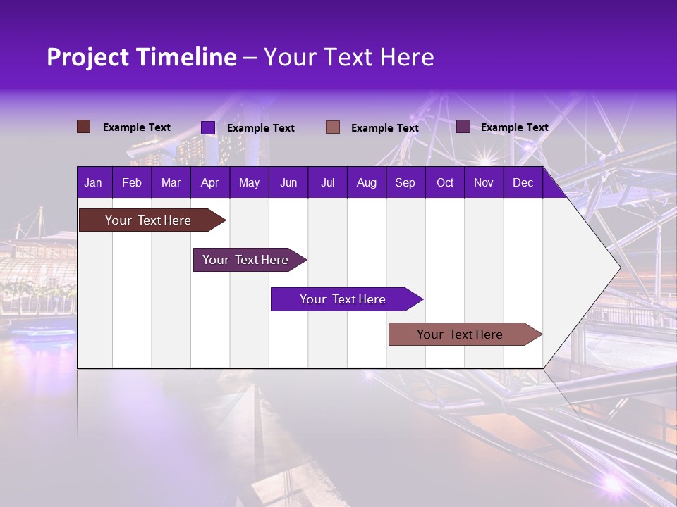 A Bridge That Is Over A Body Of Water PowerPoint Template
