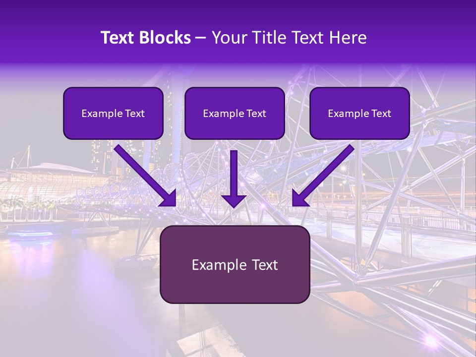 A Bridge That Is Over A Body Of Water PowerPoint Template