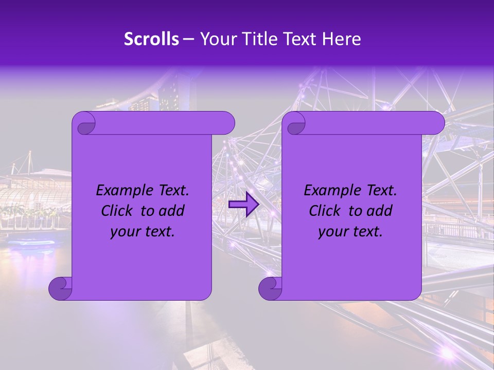 A Bridge That Is Over A Body Of Water PowerPoint Template