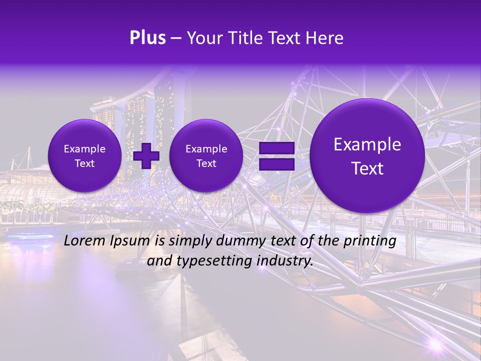 A Bridge That Is Over A Body Of Water PowerPoint Template