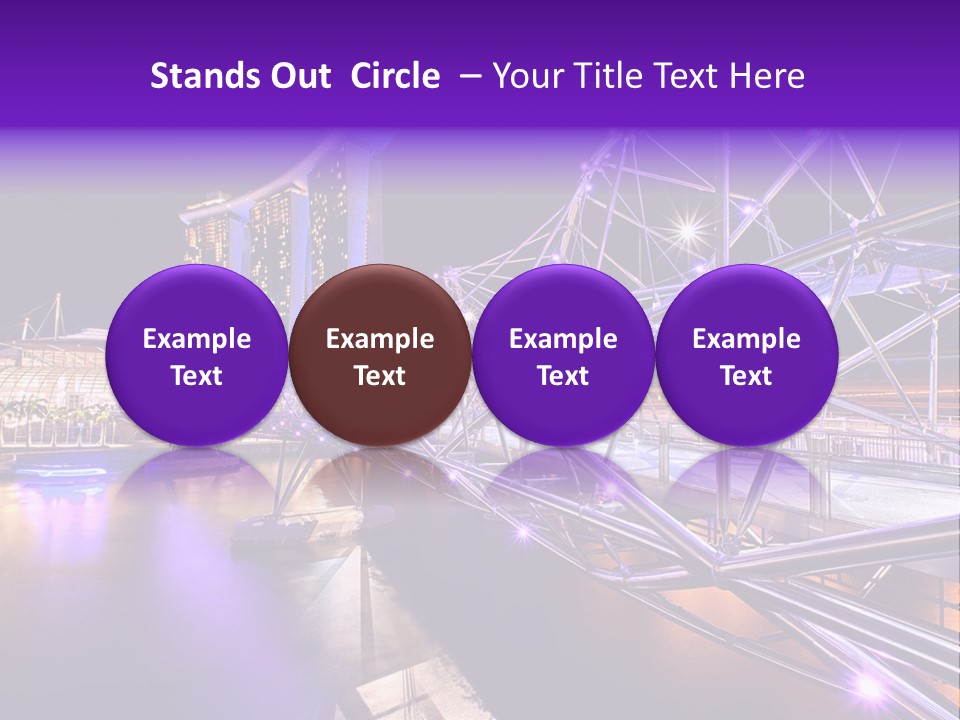 A Bridge That Is Over A Body Of Water PowerPoint Template