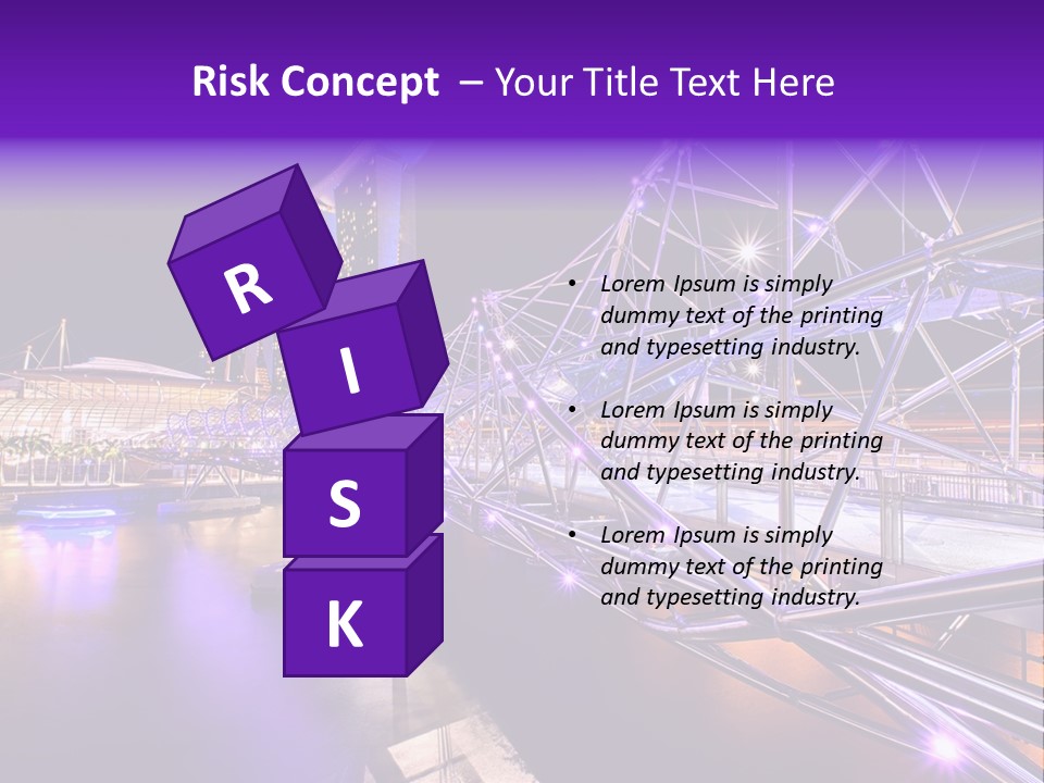 A Bridge That Is Over A Body Of Water PowerPoint Template