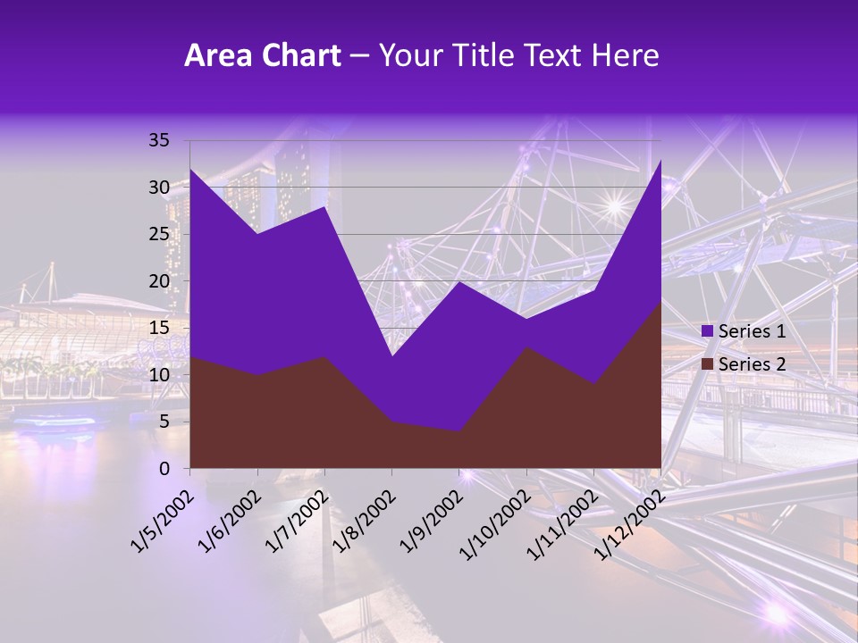 A Bridge That Is Over A Body Of Water PowerPoint Template