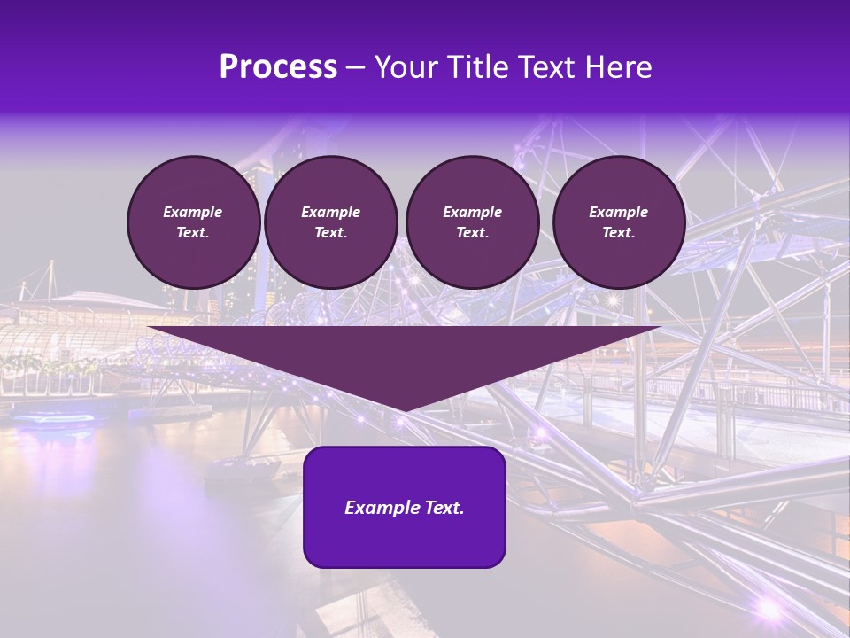 A Bridge That Is Over A Body Of Water PowerPoint Template